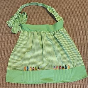 Handmade Kids Crayon Apron